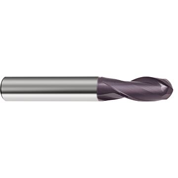 Ball nose slot drills (2-fluted)