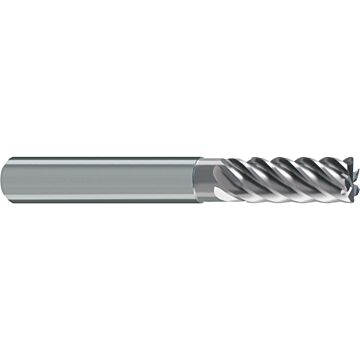 End mills with corner radius (4-fluted)