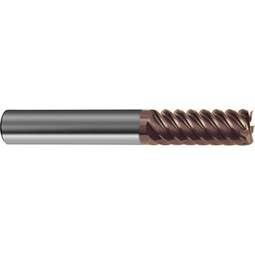 Hard multi-tooth end mills corner radius GH 100 H